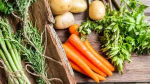 spring-vegetables-on-wooden-back - Daily Health Tips: Simple Tricks for a Healthier Life Spring Vegetables